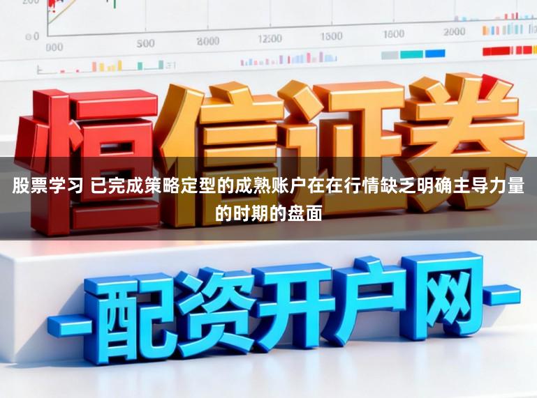 股票学习 已完成策略定型的成熟账户在在行情缺乏明确主导力量的时期的盘面