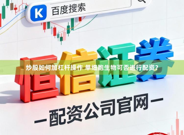 炒股如何加杠杆操作 单细胞生物可否进行配资？
