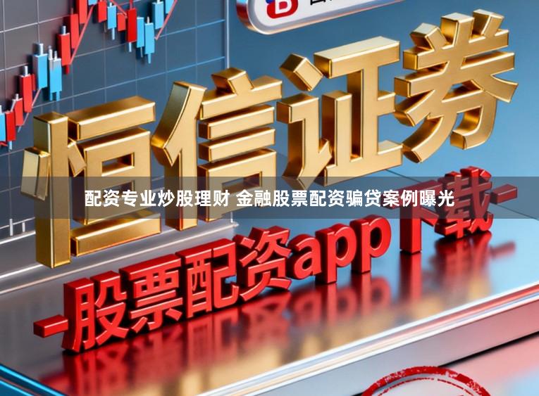 配资专业炒股理财 金融股票配资骗贷案例曝光